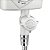 Ducha Higiênica 3T 127V 4000W Lorenzetti Branco Pequeno - Imagem 3