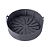 Forma para Air Fryer de Silicone Redonda Vermelha ou Cinza - Imagem 2