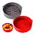 Forma para Air Fryer de Silicone Redonda Vermelha ou Cinza - Imagem 6