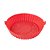 Forma de Silicone Air Fryer Redonda 20cm Vermelho ou Cinza - Imagem 1