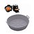 Forma de Silicone Air Fryer Redonda 20cm Vermelho ou Cinza - Imagem 2