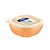 Kit 3 Potes Container Lilás Verde e Laranja Tramontina 600ml - Imagem 3