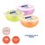 Kit 3 Potes Container Lilás Verde e Laranja Tramontina 600ml - Imagem 6