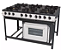 Fogão Venâncio bravo 6 queimadores com forno industrial BR6BF - Imagem 1