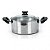 Panela Cacarola Grande Aluminio C Tampa de Vidro Polido N24 4,5L - Imagem 2