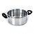 Panela Cacarola Grande Aluminio C Tampa de Vidro Polido N24 4,5L - Imagem 4