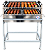 Churrasqueira Inox Espetinho 2 Grelhas 60x25 - Imagem 1