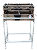 Churrasqueira Inox Espetinho 2 Grelhas 60x25 - Imagem 2