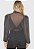 BLUSA COLCCI LUREX  - PRETA PRATA - Imagem 2