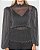 BLUSA COLCCI LUREX  - PRETA PRATA - Imagem 8