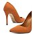 SCARPIN AREZZO SALTO ALTO NOBUCK - MARROM - Imagem 11