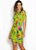 VESTIDO CURTO COLCCI DE MALHA CANELADA - ESTAMPADO VERDE - Imagem 5