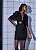 VESTIDO  COLCCI MANGAS BUFANTES COM AMARRACAO XADREZ - PRETO - Imagem 23