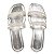 CHINELO CONSTANCE MANTRA CRISTAL - PRATA - Imagem 1