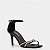 SANDALIA CONSTANCE TIRAS STRASS - PRETO - Imagem 4