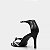 SANDALIA CONSTANCE TIRAS STRASS - PRETO - Imagem 9