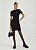 VESTIDO COLCCI CANELADO DETALHE ESTAMPADO - PRETO - Imagem 1