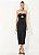VESTIDO COLCCI VELUDO COM BRILHO- PRETO/PRATA - Imagem 1