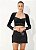 BLUSA COLCCI VELUDO COM BRILHO - PRETO/PRATA - Imagem 3