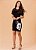 VESTIDO COLCCI CURTO DETALHE TULE COM FRANJA - Imagem 1