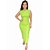VESTIDO COLCCI MIDI CANELADO - VERDE IGUANA - Imagem 1