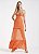 VESTIDO FORUM LONGO OUT COM TRANSPARENCIA - LARANJA SURYA - Imagem 3