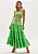 CONJUNTO AMARANTE TOP E SAIA - VERDE ESTAMPADO - Imagem 1