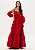 VESTIDO AMARANTE LONGO ARABESCO - VERMELHO - Imagem 9