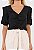 BLUSA FORUM CROPPED FRISADA - PRETA - Imagem 6
