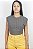 BLUSA COLCCI CANELADA - CINZA - Imagem 1