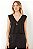 BLUSA FORUM LINHO BOTOES LATERAL  - PRETO - Imagem 1