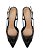 SCARPIN AREZZO SALTO MEDIO NOBUCK SLINGBACK - PRETO - Imagem 1