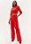 CALÇA AMARANTE ALFAIATARIA CINTURA ALTA - VERMELHO - Imagem 1