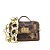 BOLSA JORGE BISCHOFF MICRO BAG CORRENTES - CHOCOLATE/ANIMAL PRINT - Imagem 1