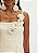 VESTIDO AMARANTE CURTO DE ALÇA BORDADO CROCHÊ -NATURAL - Imagem 8