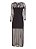 VESTIDO FORUM TULE LISTRADO - PRETO - Imagem 1