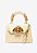BOLSA SCHUTZ TIRACOLO PEQUENA BELIEVE CROCO - CREME - Imagem 1