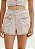 SHORT AMARANTE ALFAITARIA CINTURA ALTA- TWEED FLORA - Imagem 1