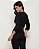 BLUSA FORUM CROPPED MANGA 3/4 DECOTE V - PRETO - Imagem 3