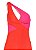 VESTIDO FORUM RECORTES ASSIMÉTRICO BICOLOR- VERMELHO ROSA - Imagem 3