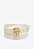 CINTO SCHUTZ EMBLEM COURO LISO -BRANCO - Imagem 1