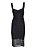 VESTIDO FORUM TULE LISTRADO - PRETO - Imagem 1