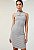 VESTIDO COLCCI CANELADO -  CINZA MESCLA - Imagem 1