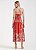 VESTIDO FORUM MIDI ACINTURADO BOTANIC RED - Imagem 5