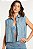 COLETE JEANS LISTRADO - Imagem 1