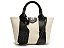 BOLSA TOTE TIRACOLO - BRANCO PRETO - Imagem 1