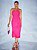 VESTIDO RAMO SELVAGEM MIDI RECORTES- PINK - Imagem 1