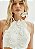 VESTIDO AMARANTE LONGO COM CUT CUT- OFF WHITE - Imagem 4