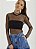 BLUSA TELA COLCCI MANGA LONGA - PRETO - Imagem 1