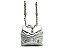 MOCHILA SCHUTZ CHARMS COURO- PRATA - Imagem 1